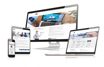 Darstellung der Webseite auf verschiedenen Endgeräten