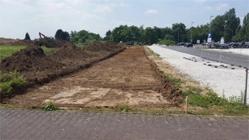 Darstellung der Baufläche für das neue Rechenzentrum